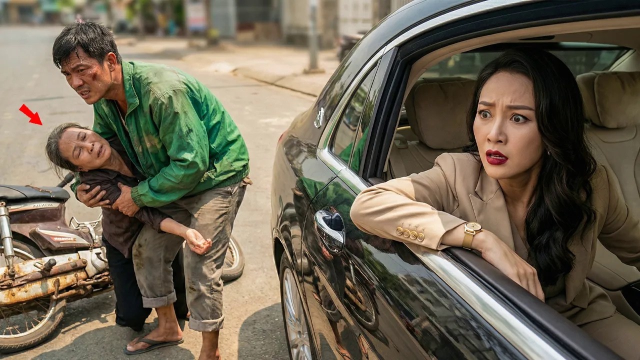 Nữ Tỷ Phú Gặp Lại Chồng Cũ Chạy Xe Ôm Đang Dìu Mẹ Cô Đi Cấp Cứu, Cô Đứng Sững Rồi Quỳ Xuống Khóc