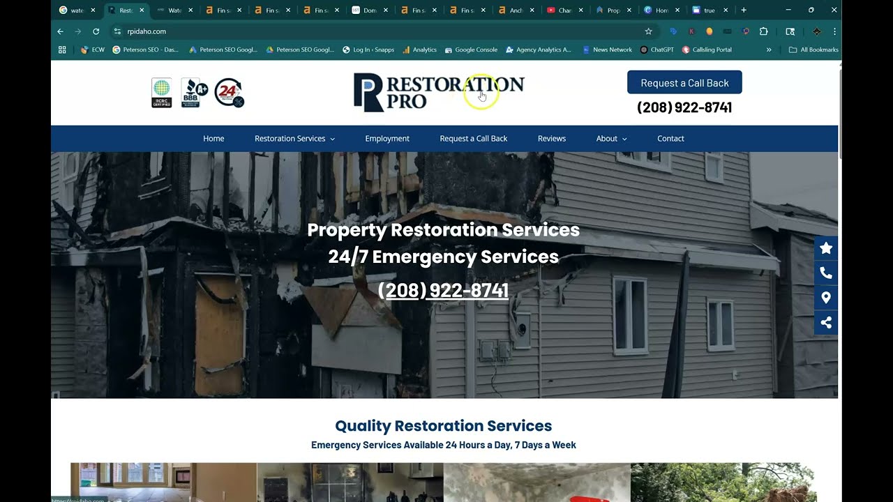 Restoration Pro Online Audit | Peterson SEO