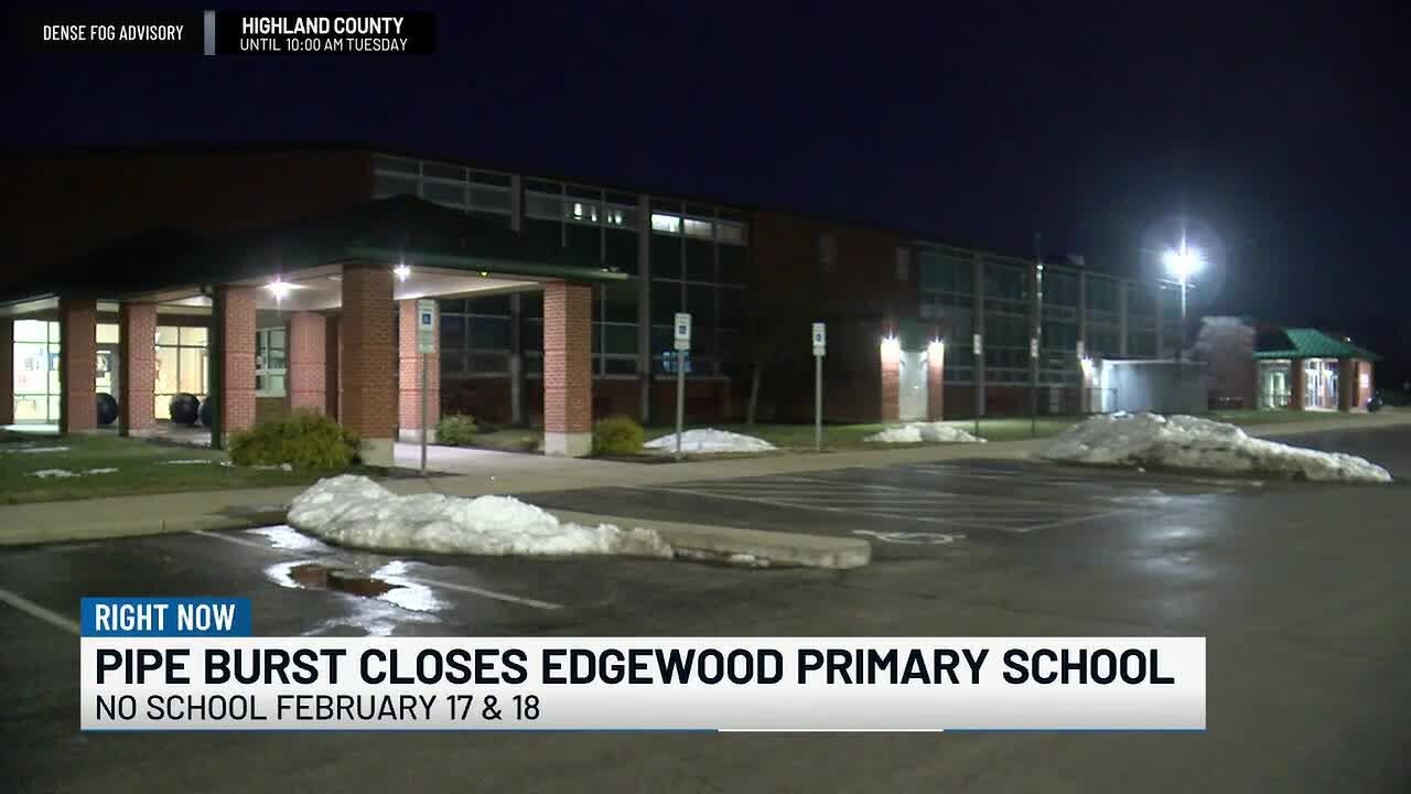 Pipe burst closes Edgewood Primary School for 2 days
