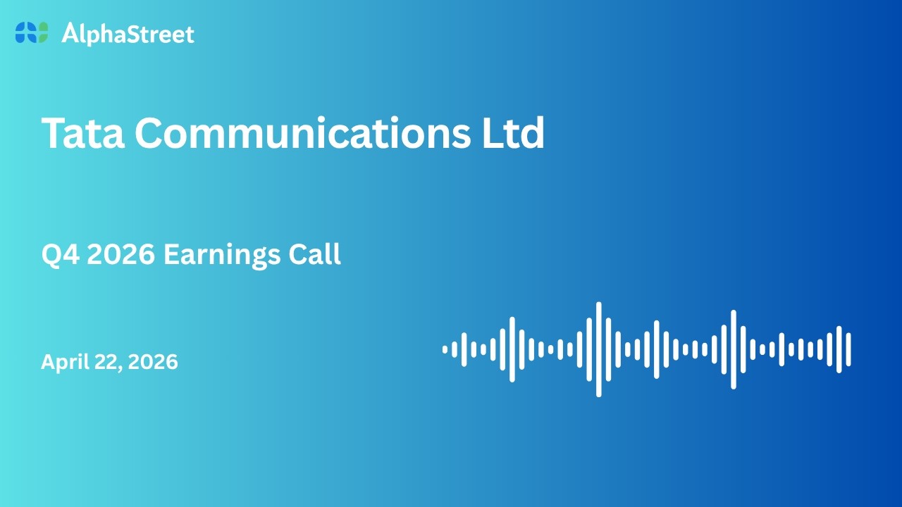 Конференц-звонок по итогам 4 квартала 2025-2026 финансового года компании Tata Communications Ltd.