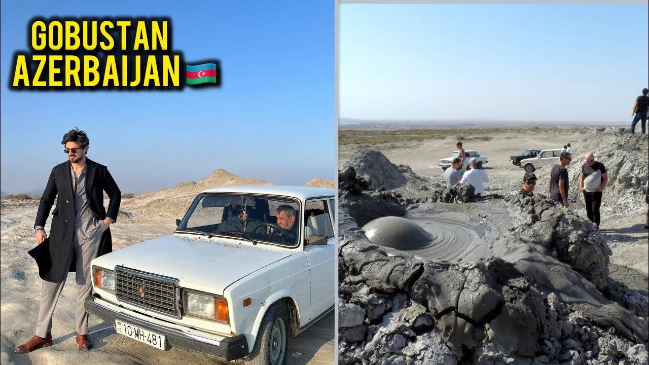 Gobustan ya moon pe landing!? 🌘 😳 Active mud volcanoes and 1970s ki Lada mein off-roading in Baku🌋🚗