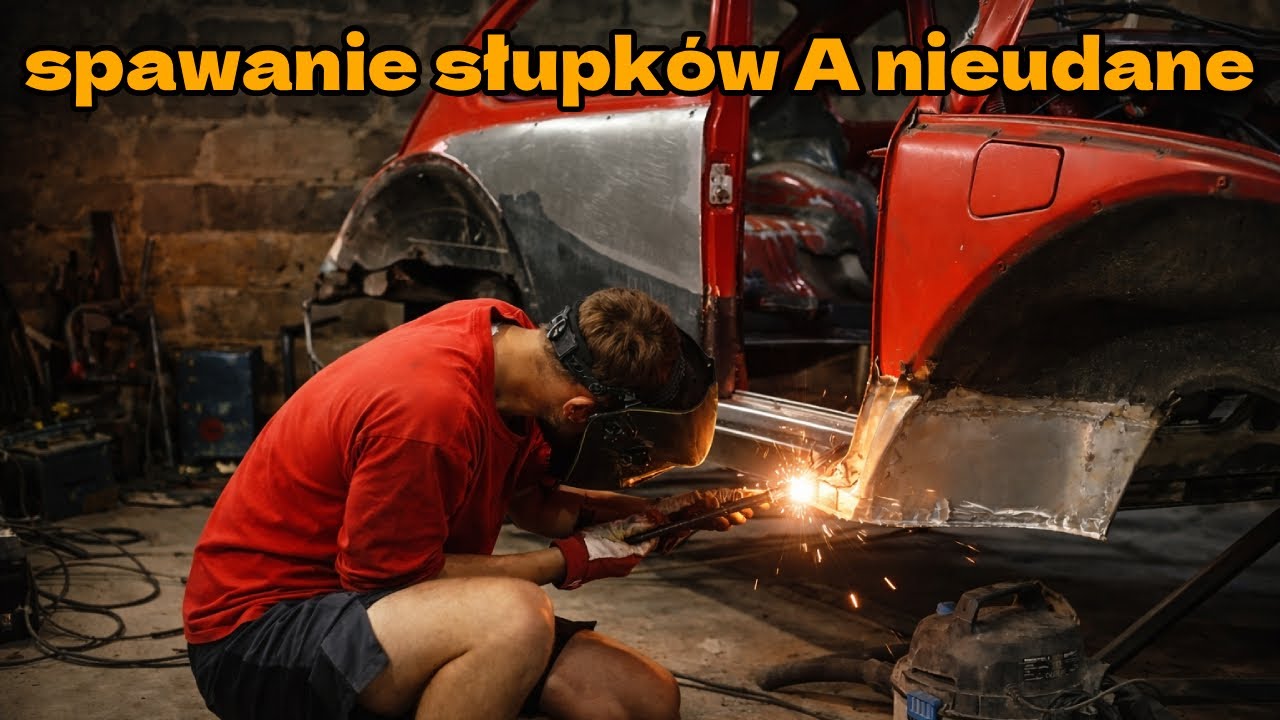 Nieudana próba zrobienia słupków A w VW Garbus