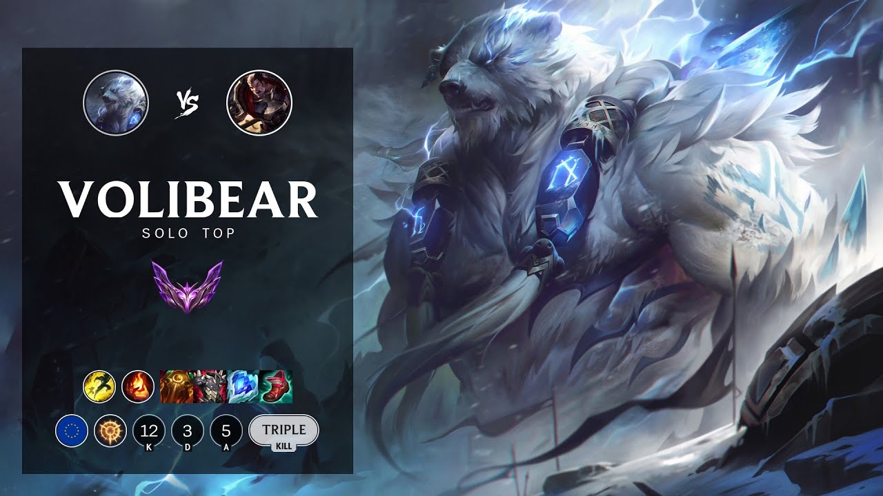 Volibear Top vs Darius - EUW Master Patch 12.17
