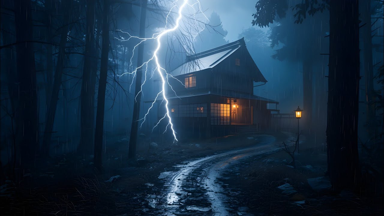 Heavy Rain & Powerful Thunderstorm Sounds | Loud Thunder for Deep Sleep & Relaxation