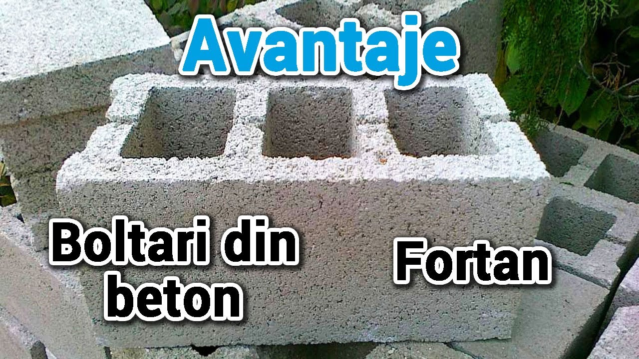 Zidaria din fortan Boltari din beton – Avantaje si Unde ii folosim?