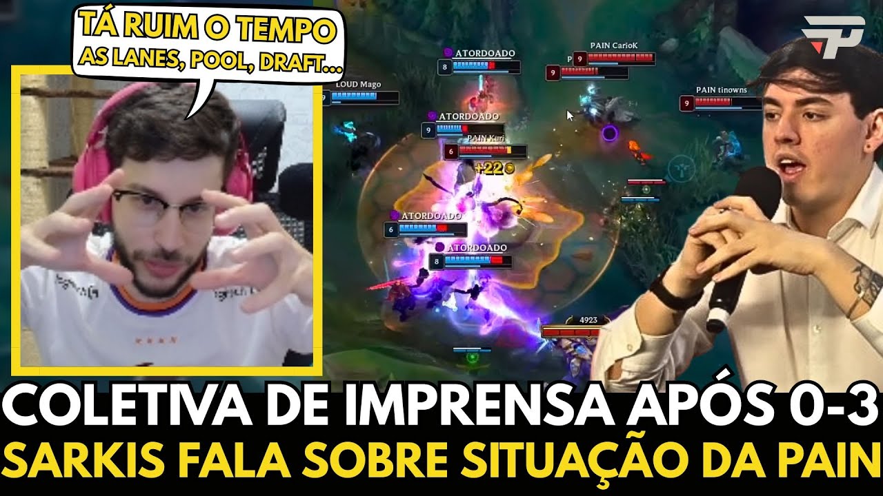 🚨A PAIN JÁ PERDEU O SPLIT? DÁ TEMPO DE PEGAR OUTRO ADC? GREVTHAR REAGE A ENTREVISTA DO SARKIS