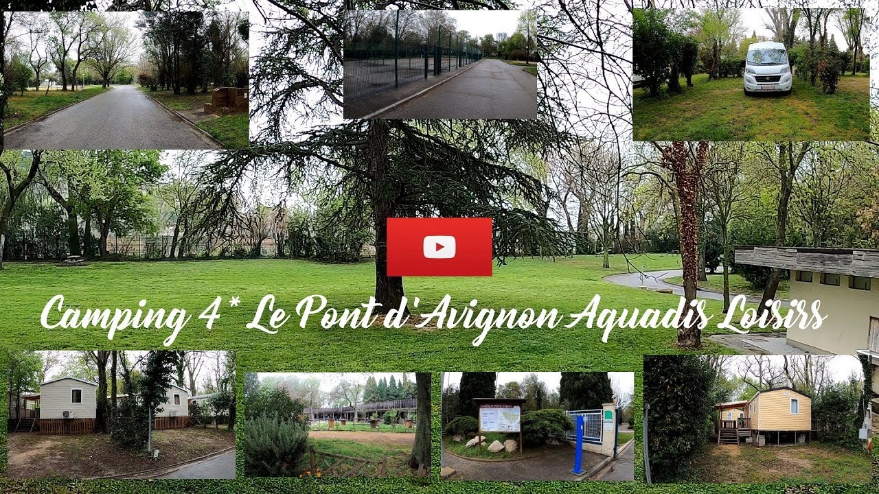 Le Camping du Pont d'Avignon - Aquadis Loisirs situé à 1,5 km du centre ville.