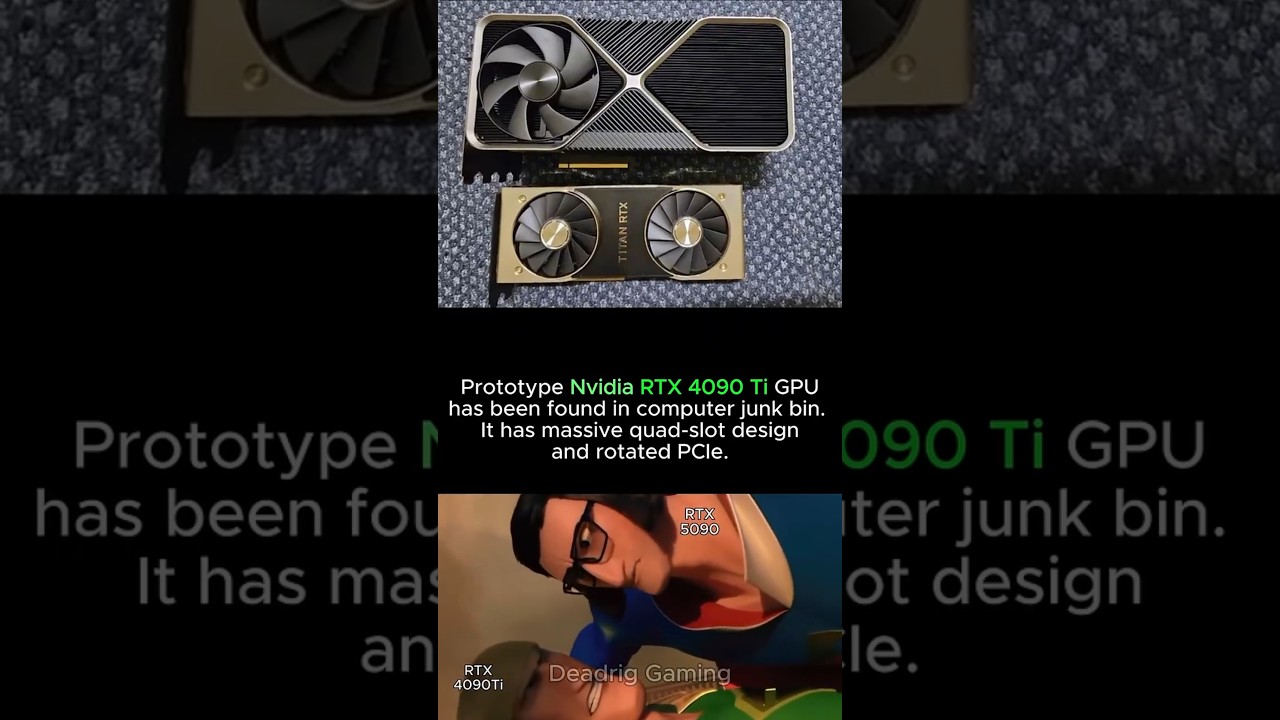 Prototype RTX 4090 Ti GPU was found in computer junk bin, has massive quad-slot design