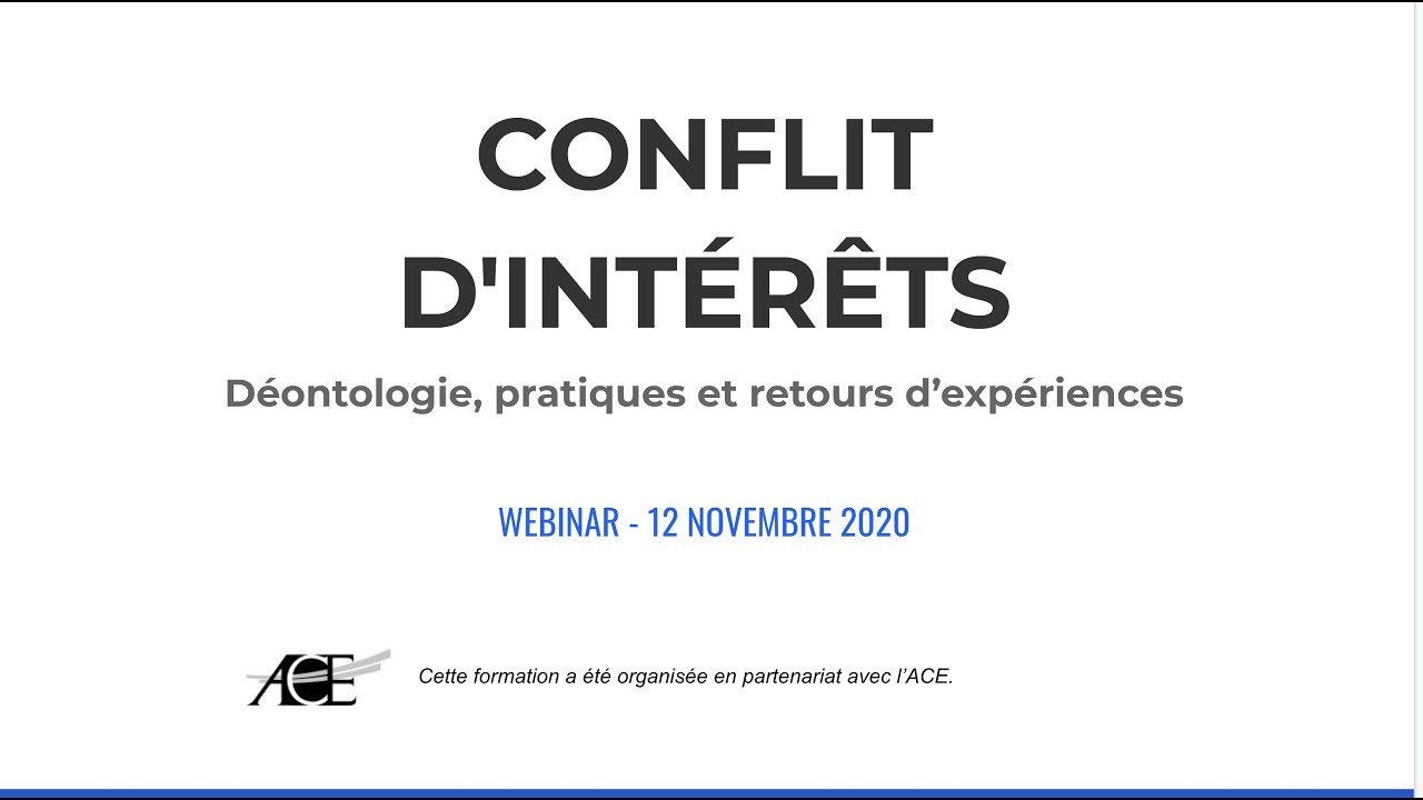 Replay - Le conflit d’intérêts de l’avocat en droit des affaires: déontologie, pratiques et REX