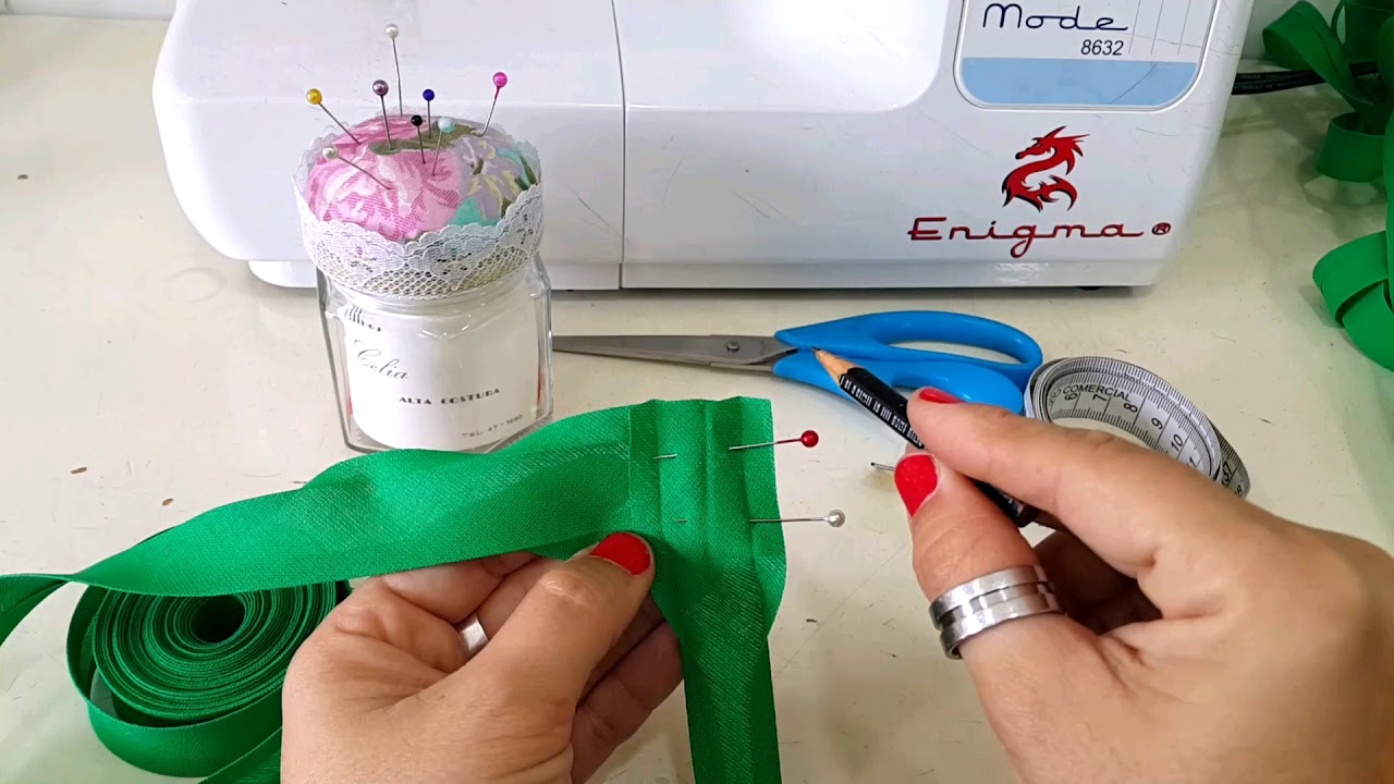 Como unir cinta al Biés