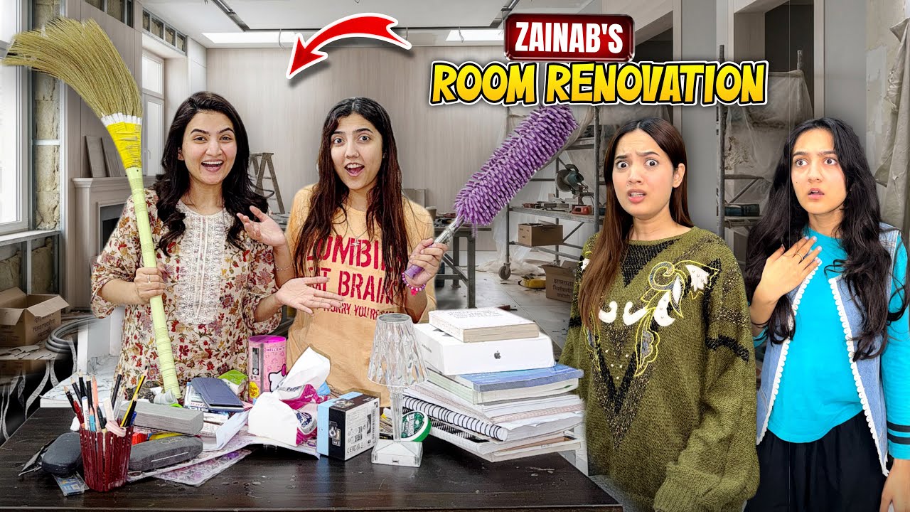 Zainab's room is new setup. Shoot Day Vlog | Hira Faisal | Sistrology