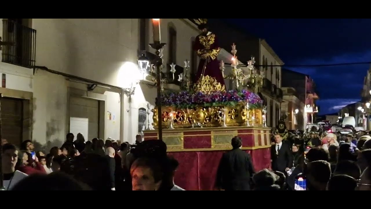 Cristo de la Sentencia por la calle navas de tolosa de La Carolina,Jaén 2025 Parte 2