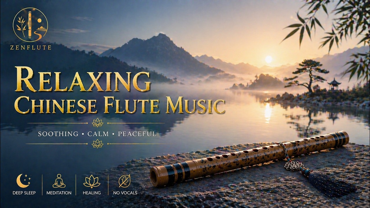 Relaxing Chinese Flute Music | Calm Bamboo Flute for Healing, Sleep & Meditation