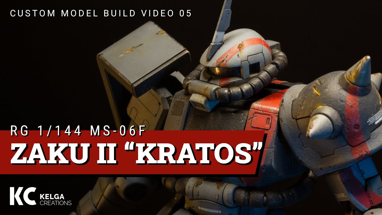 RG Zaku II “Kratos” - My custom Gunpla 【ガンプラ改造全塗装】