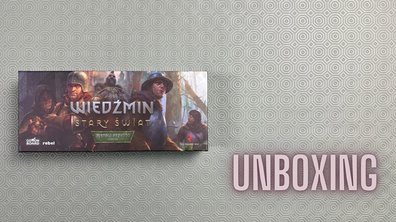 Wiedźmin: Stary świat - zestaw przygód  -  UNBOXING