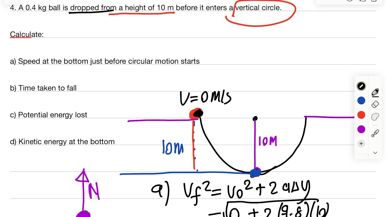 Vertical circular motion 10 practice problems