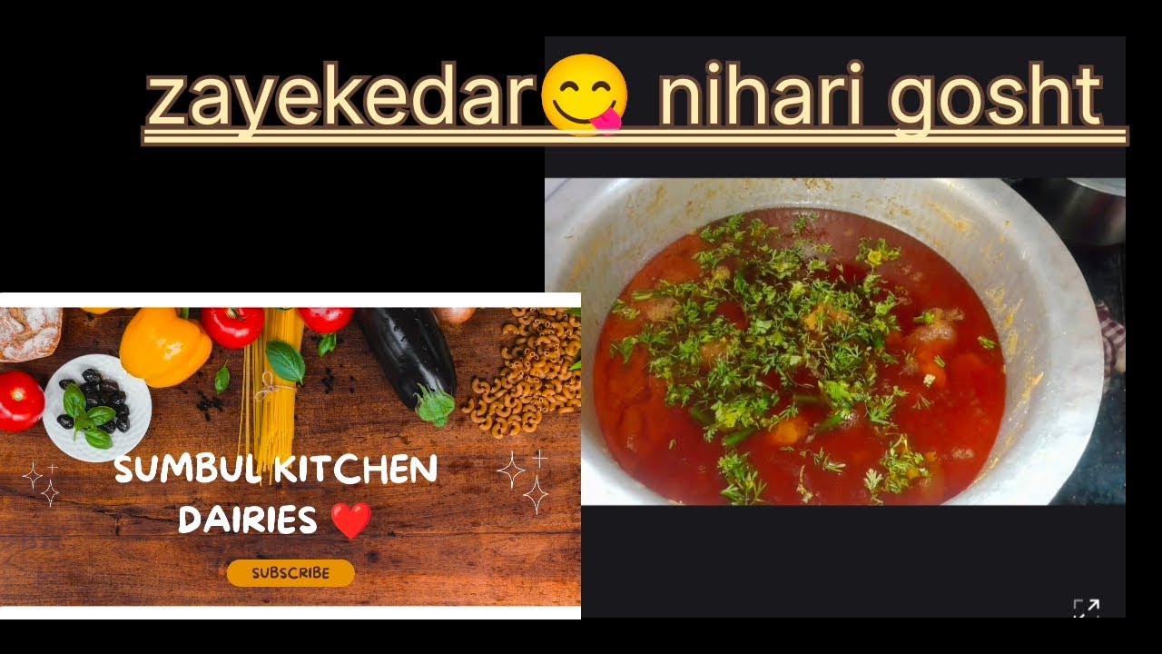 Zayekedar nihari bnayi wo b bina maidaa add kiye please watch full video 😋😋