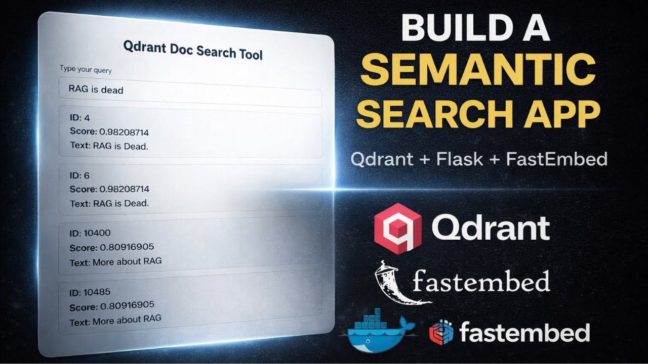 Semantic Search As You Type | Build a Real-Time Search App with Qdrant & Flask