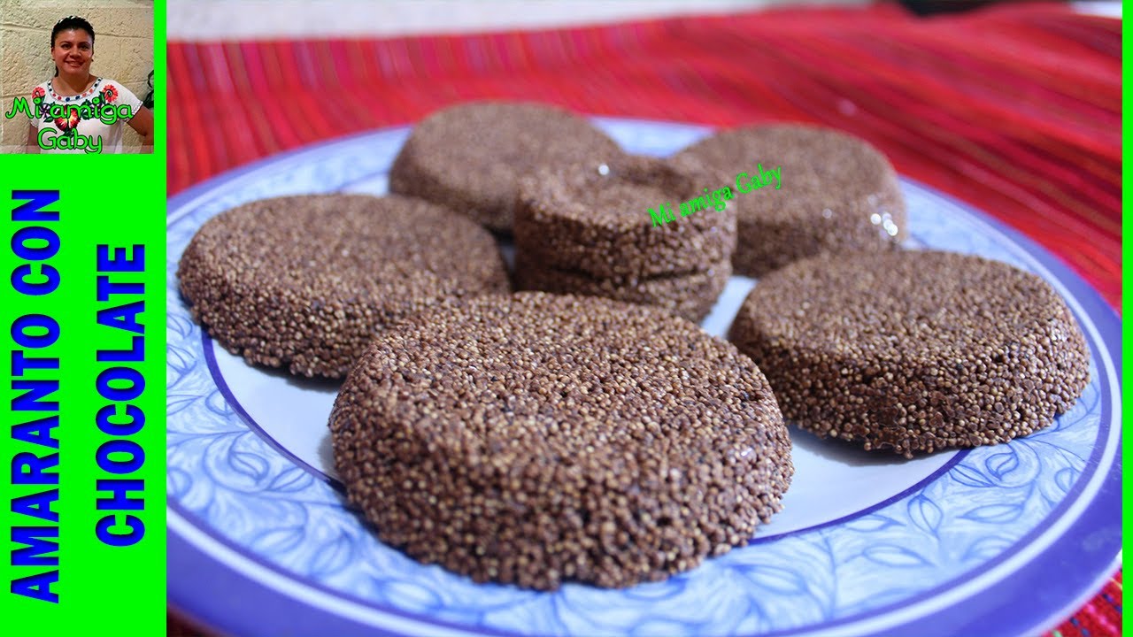 Cómo hacer unas deliciosas barras de amaranto con chocolate de manera fácil y rápida/Mi  amiga Gaby