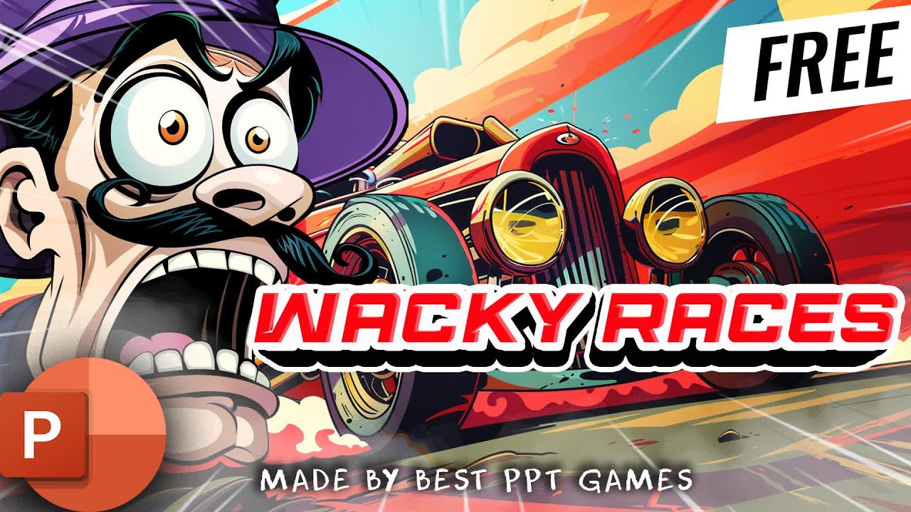 Wacky Races Board Game in PowerPoint / Template | Best PPT Games