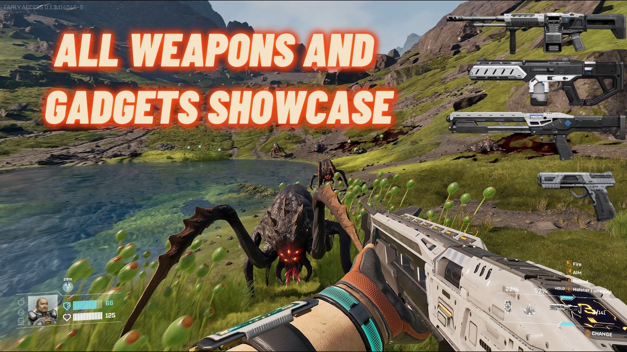 StarRupture All Weapons showcase.