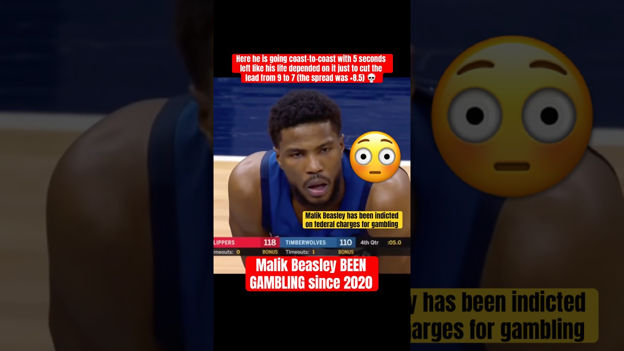 Malik Beasley indicted on federal gambling charges 😳 #nba #shorts #nbahighlights #foryou