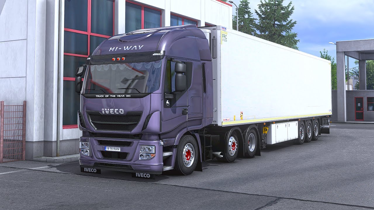 ETS2 Realistic Driving | Iveco Stralis Hi-Way - Steering Wheel Gameplay | 
