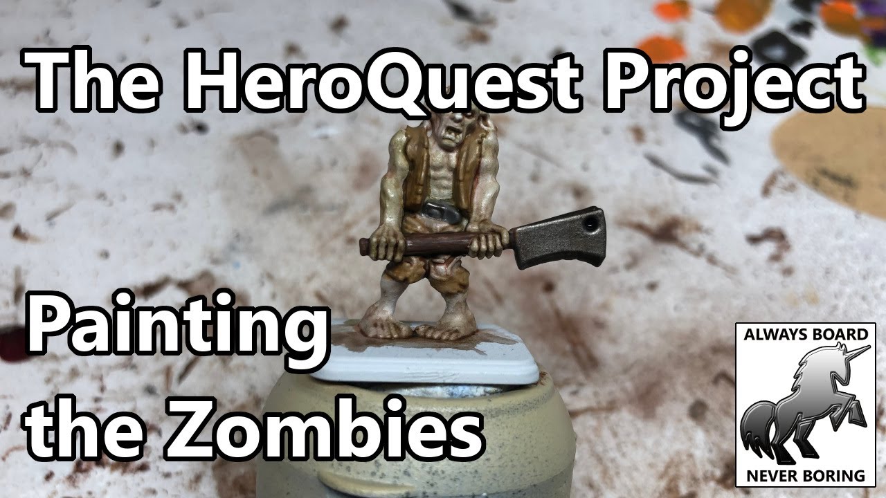 Painting Guide for HeroQuest Zombies | How to Paint Undead Enemies | HeroQuest Restoration Project