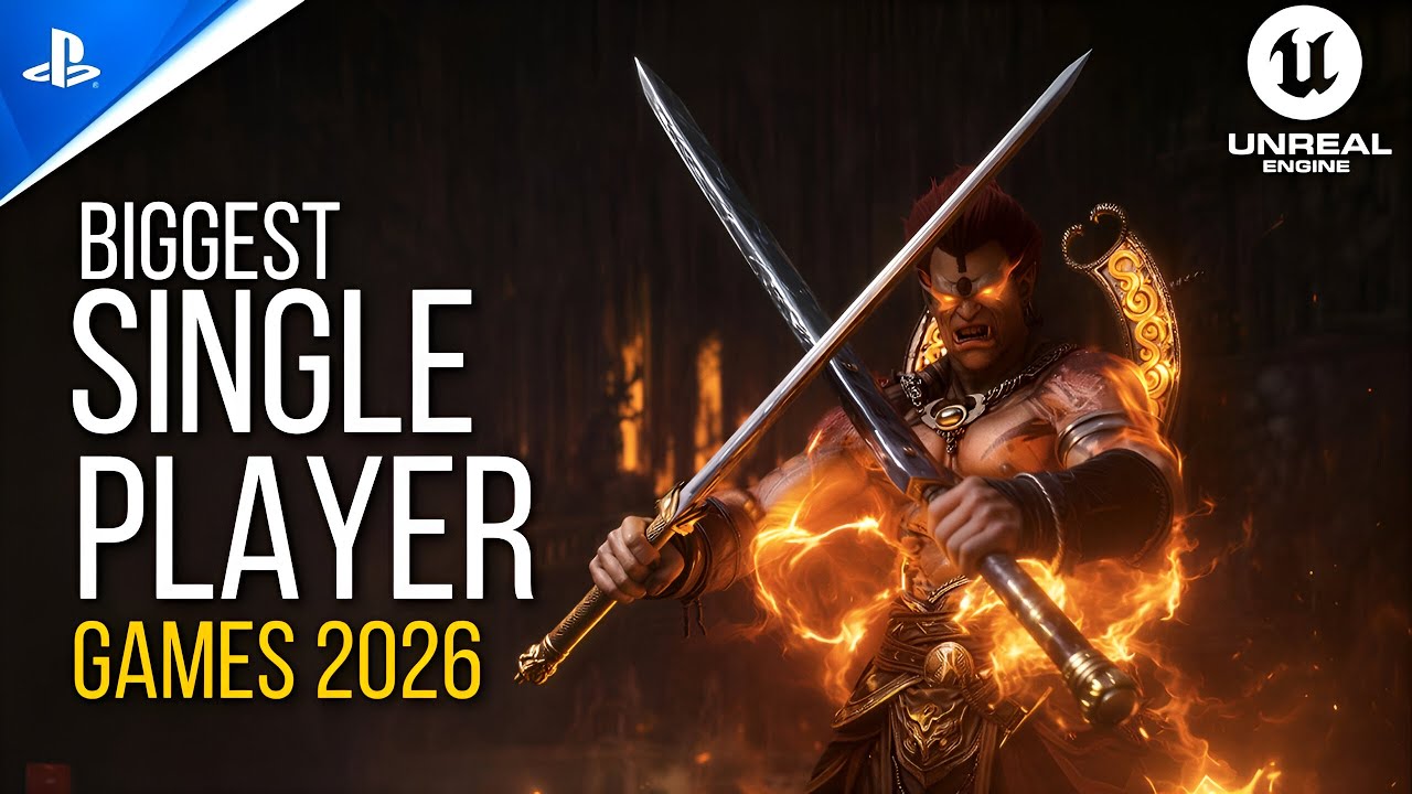 12 Biggest Single-Player Games to Dominate 2026 with Next-Gen Graphics