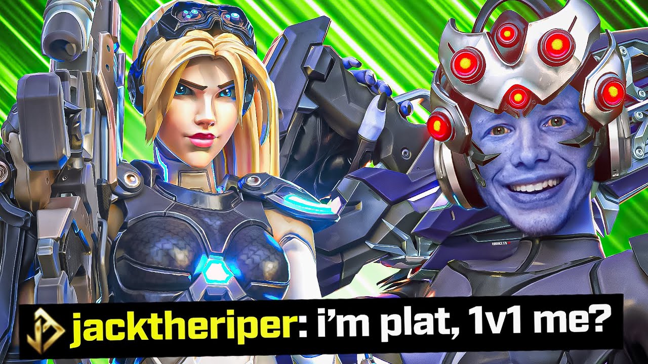 This Insane PLAT Widow CHALLENGED Me to a 1v1 in Overwatch 2...