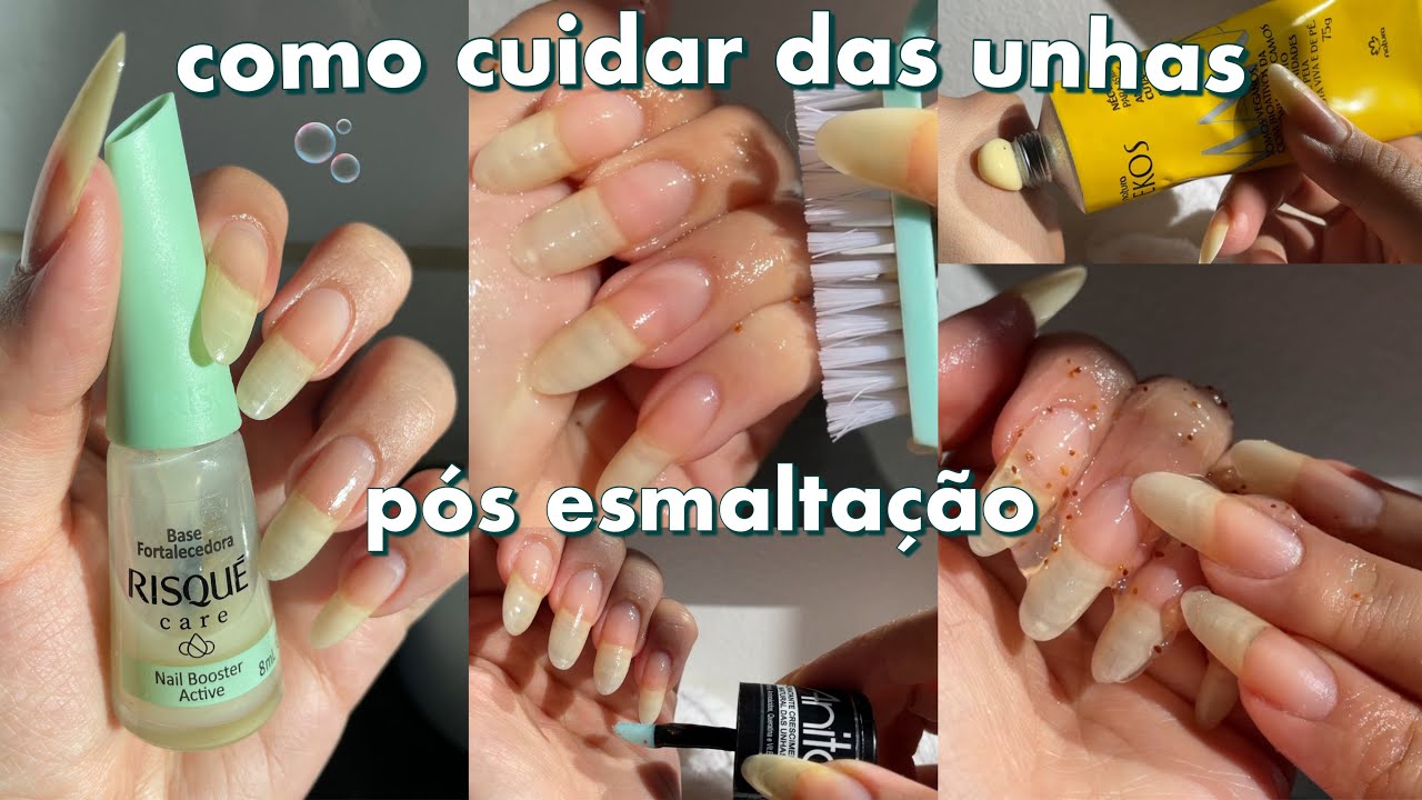 COMO CUIDAR DAS UNHAS DEPOIS DE TIRAR A ESMALTAÇÃO💅🏻🫧