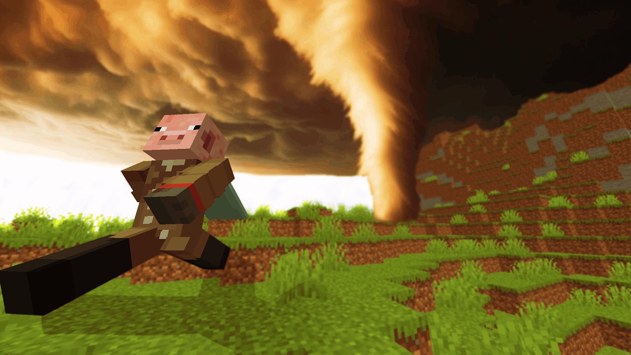 Смогу ли я пережить все стихийные бедствия в Minecraft!!!