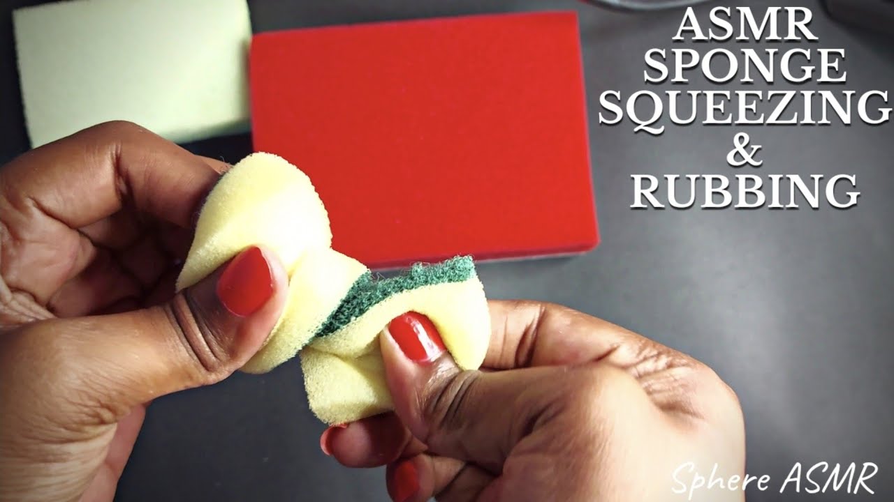 ASMR Sponge Squeezing and Rubbing 🤩