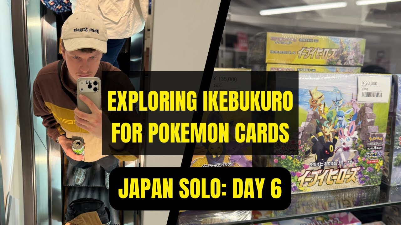 Finding the BEST Pokemon Card Shop In Ikebukuro! Hunting For Pokemon Cards In Japan Vlog 🇯🇵 