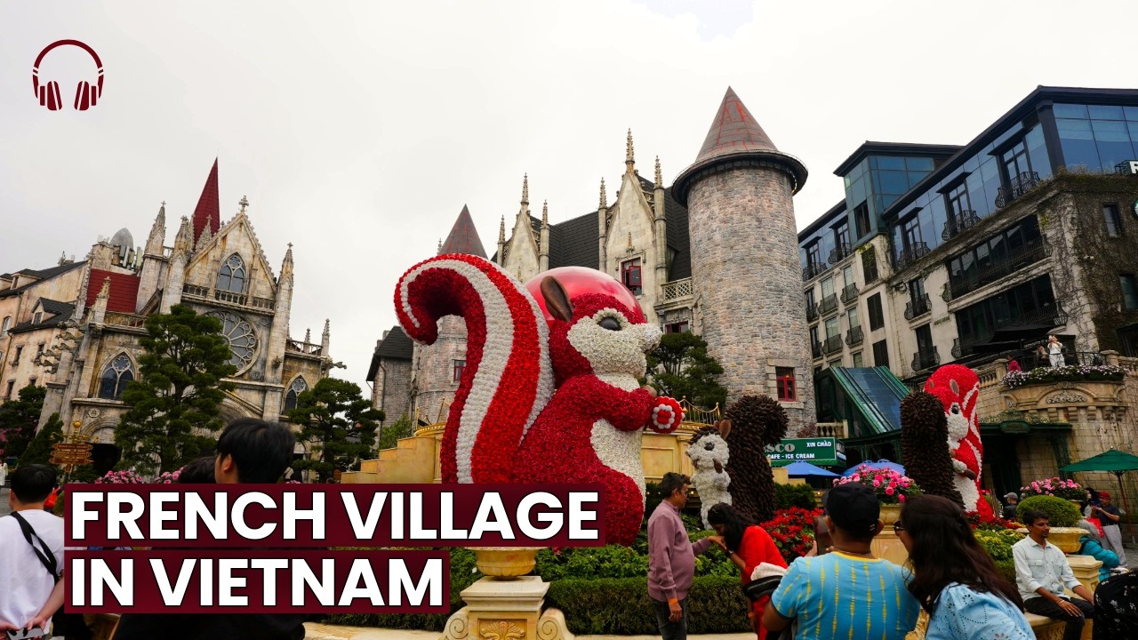 Relaxing Ba Na Hills Scenic Walking Tour 🇻🇳 | Golden Bridge | 4K Binaural | Sleep & Study