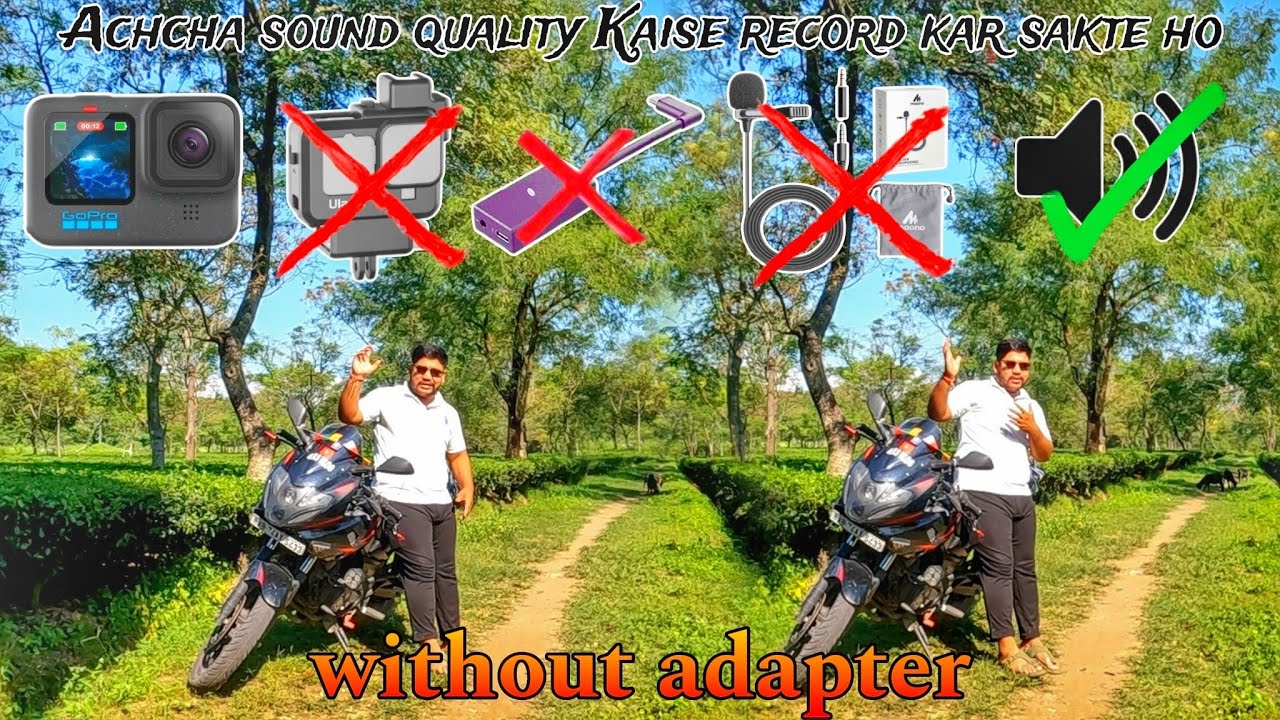 Bina adaptor ke GoPro Main Achcha sound quality Kaise record kar sakte ho