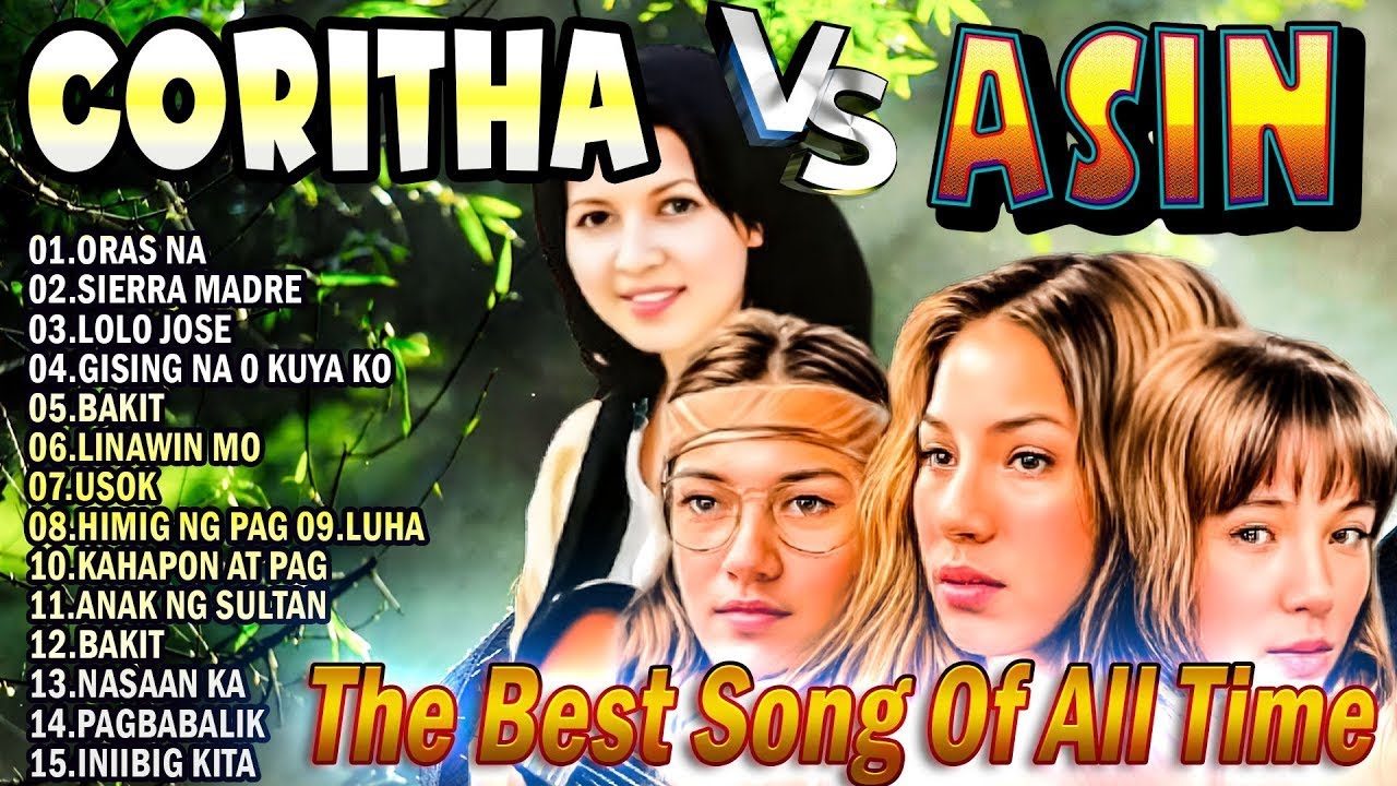 Coritha, Asin Greatest Hits Of All Time💗Tagalog Love Songs Medley OPM Songs 2024 💗 Filipino Music