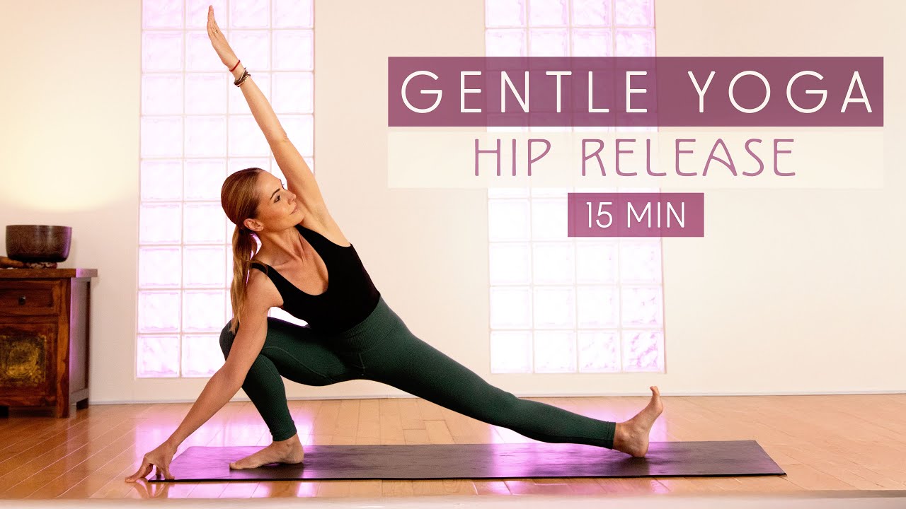15 Min Slow Flow Yoga for Tight Hips & Lower Back