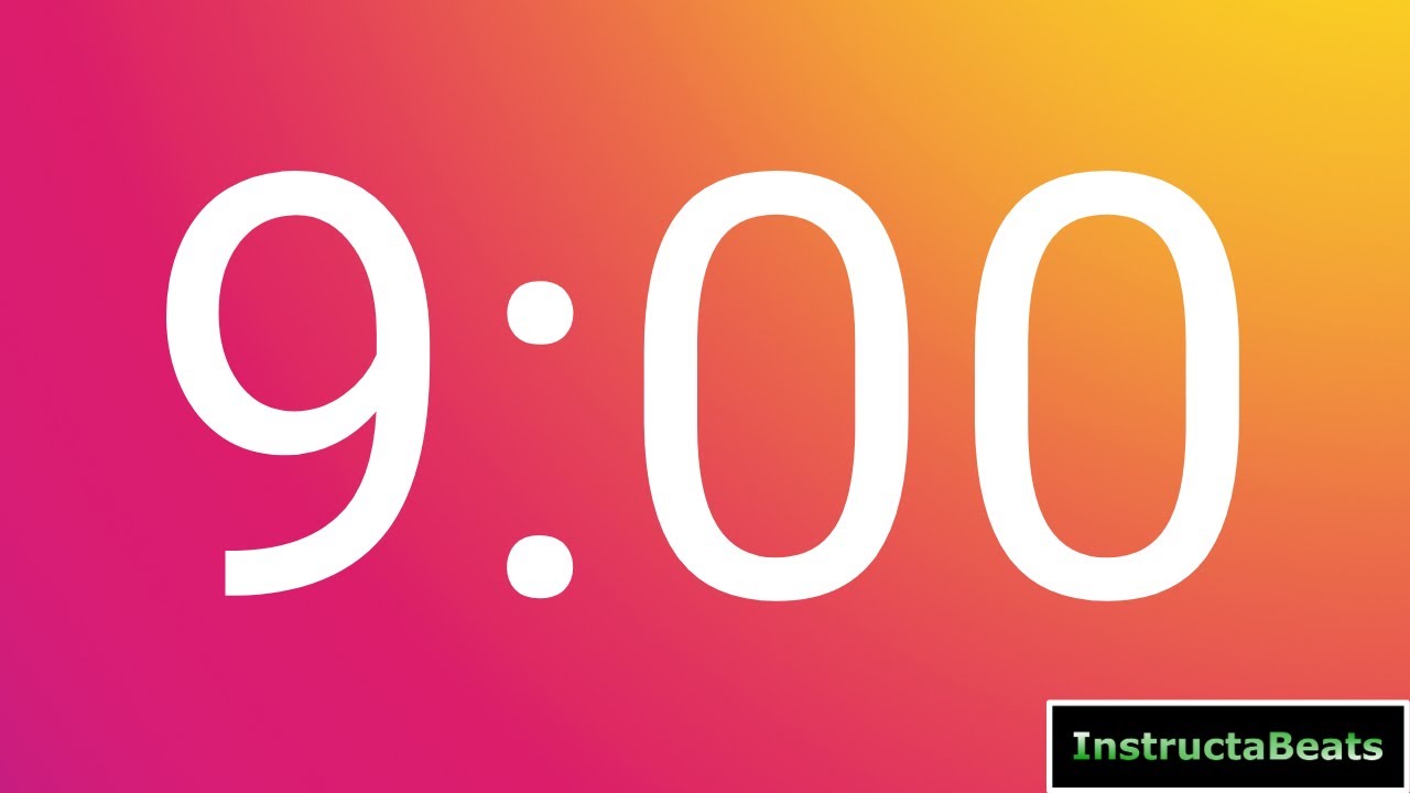 9 Minute Timer Countdown - Colorful