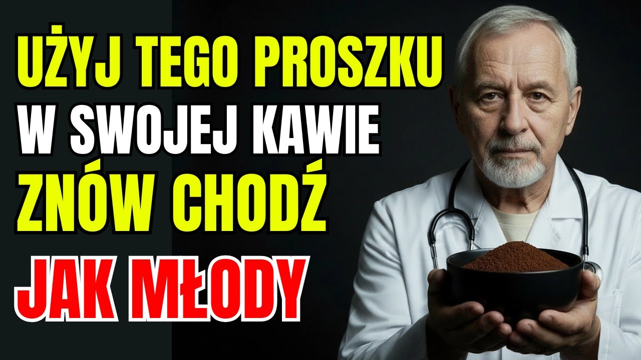 SENIORZY: Dodaj ten proszek do kawy i odzyskaj siłę w nogach