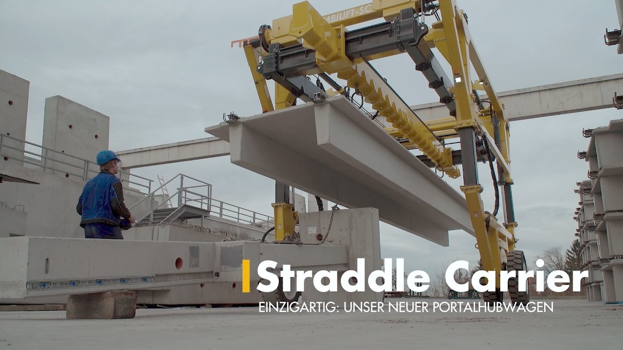 Unser Portalhubwagen (Straddle Carrier) ist deutschlandweit der einzige seiner Art