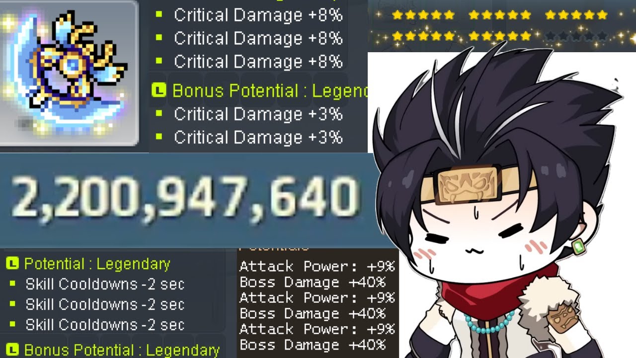 Maplestory 2.2B CP Dual Blade Equip Video