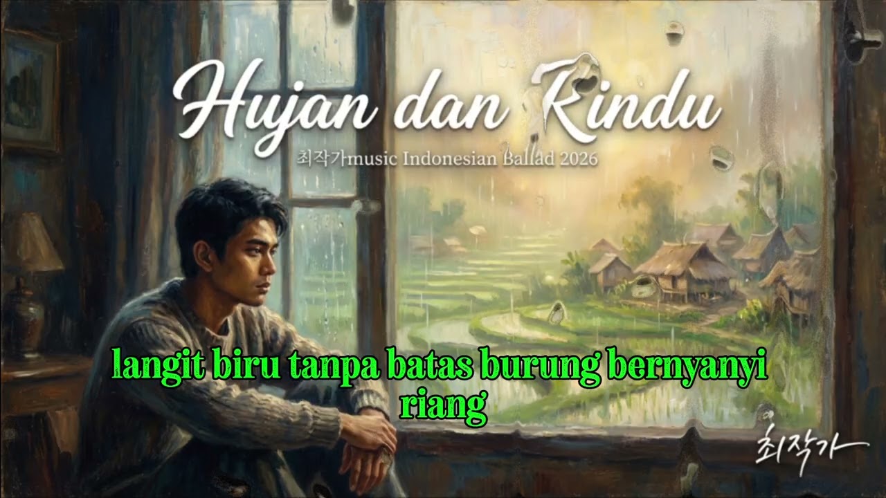 Hujan dan Rindu 비와 그리움🇮🇩 Bahasa Indonesia-최 작가music