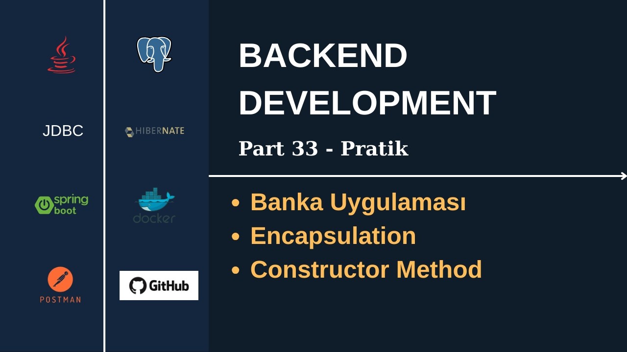 OOP | Encapsulation | Constructor Method | Banka Uygulaması | Pratik #JD Part 33