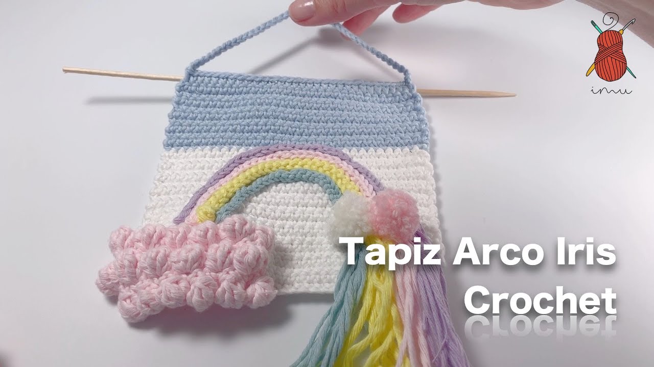 Tapiz Arco Iris  a crochet