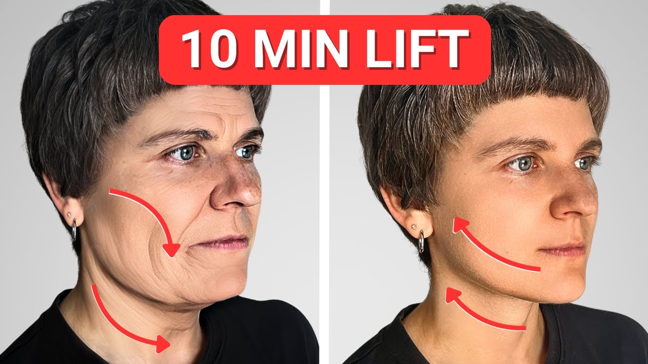 Look Younger WITHOUT BOTOX | 10 Minute Daily Face Yoga Routine. No Talking.