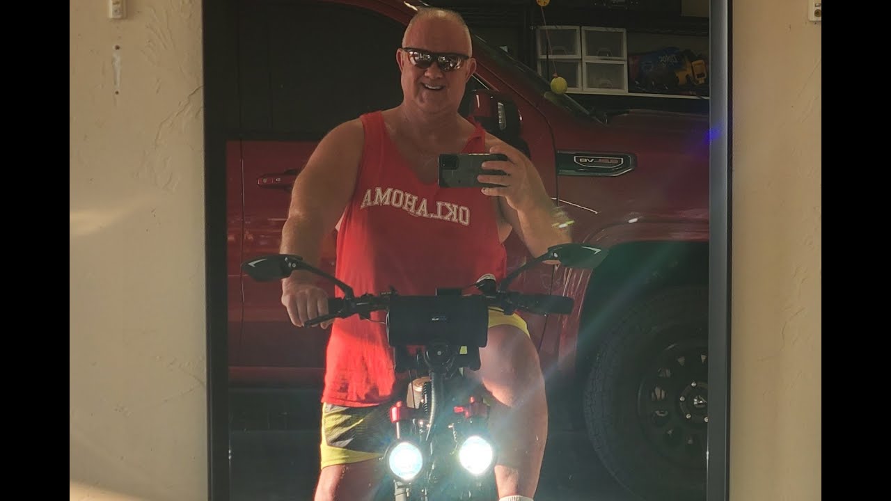 Ariel Rider Grizzly eBike mod -- dual high output LED lights + DIY-made steel bracket