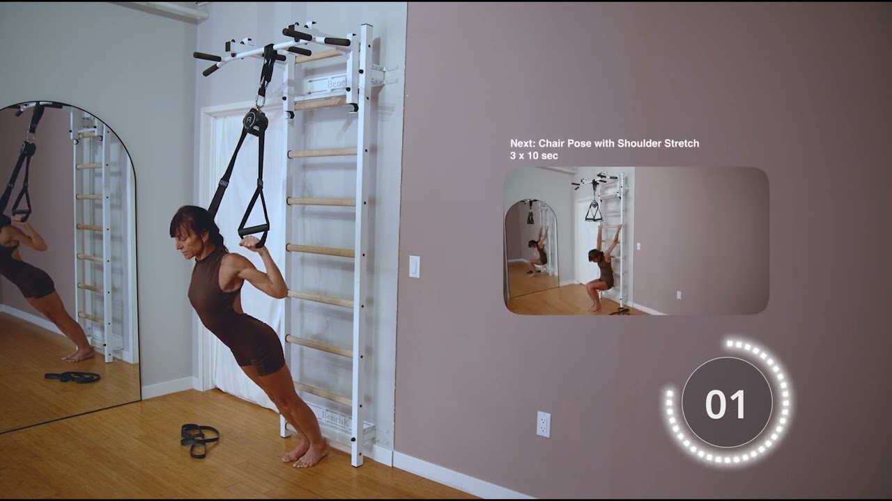 Flexibility Training with BenchK Ladder