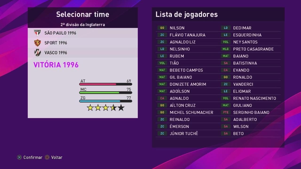 Patch Option File eFootball PES 2020