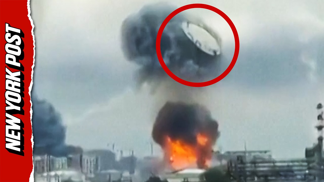 Ukraine's Largest Drone Attack on Moscow BLOWS Massive Oil Storage Lid Sky High